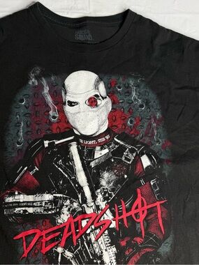 Suicide Squad Deadshot Graphic T Shirt Mens XL DC Comics Black Tee